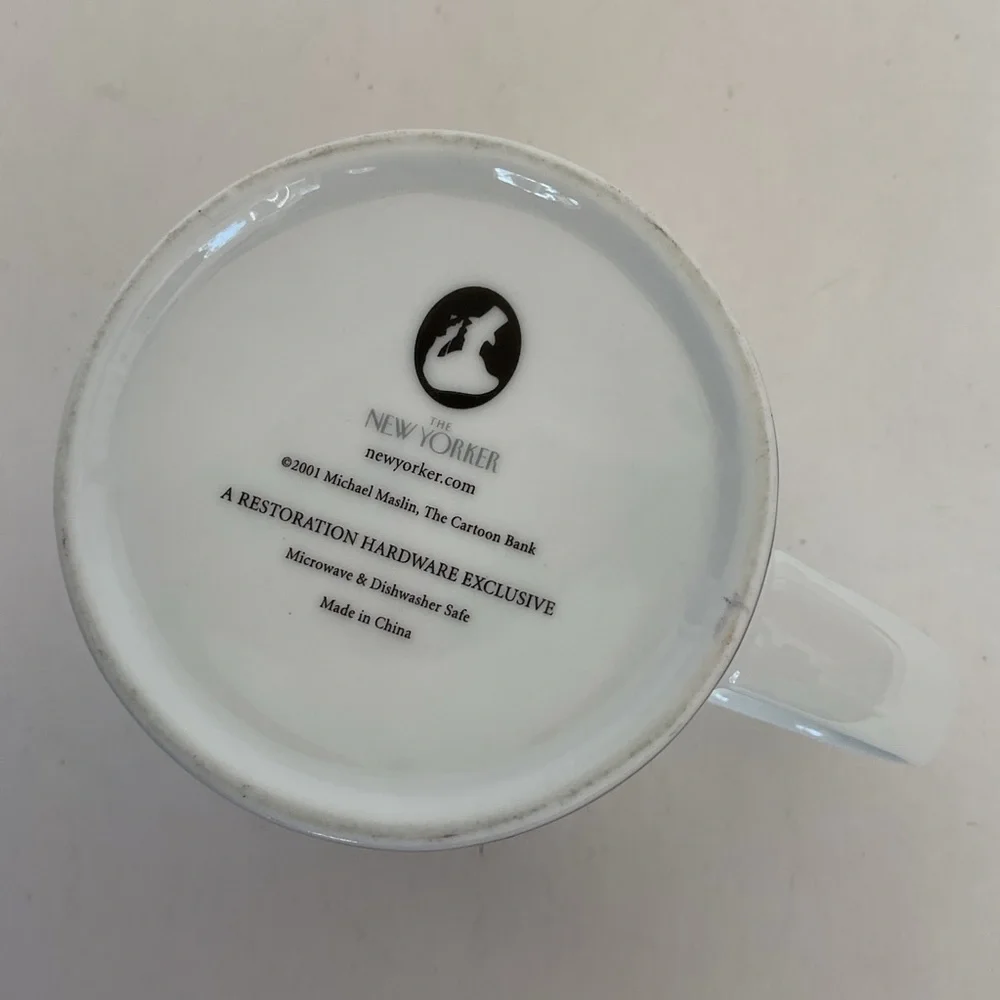 Restoration Hardware x The New Yorker Set of Two Ceramic Mugs